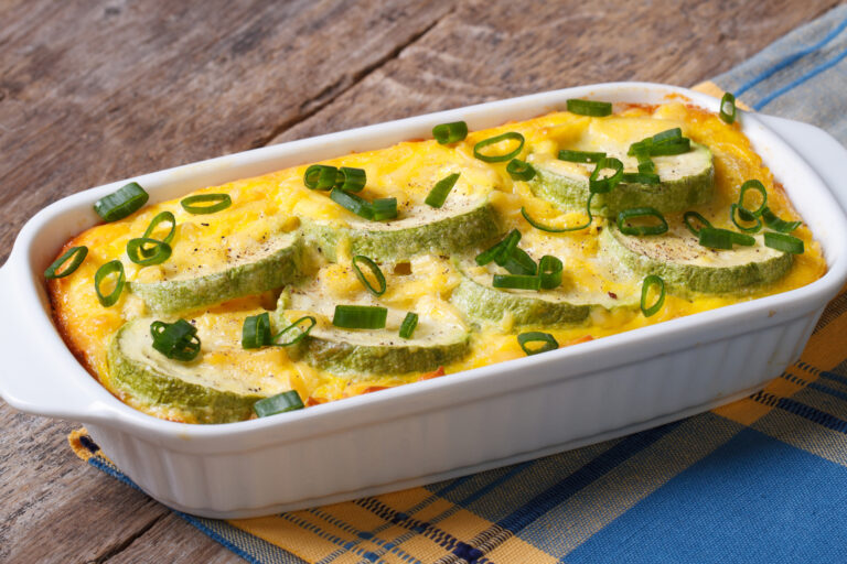 Gratin di funghi pleurotus e zucchine